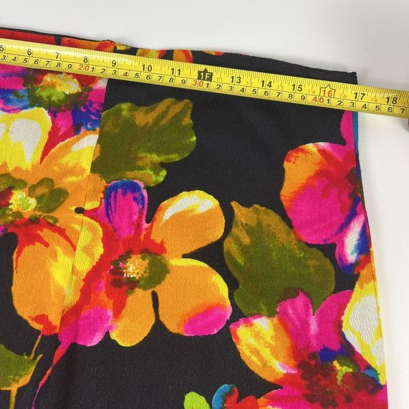 Vtg GoGo Dress Sz M Matching Shawl & Skirt‎ Handmade Bright Flowers Pom Pom Trim - Picture 7 of 16